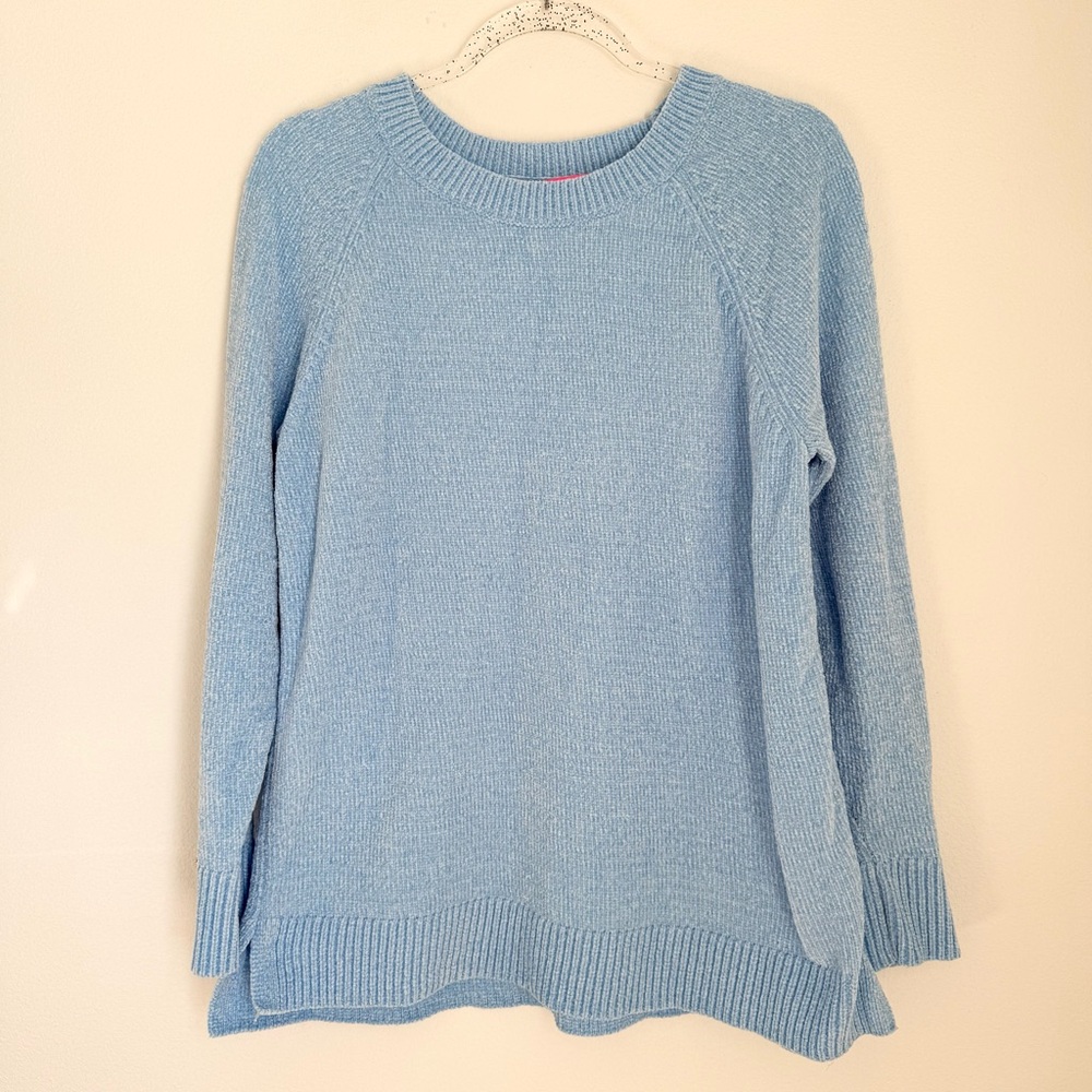 Lilly Pulitzer Blue Crewneck Long Sleeve Soft Sweater Size L